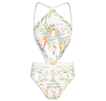 Maiô Localizado Lenço Brisa De Rio - Branco