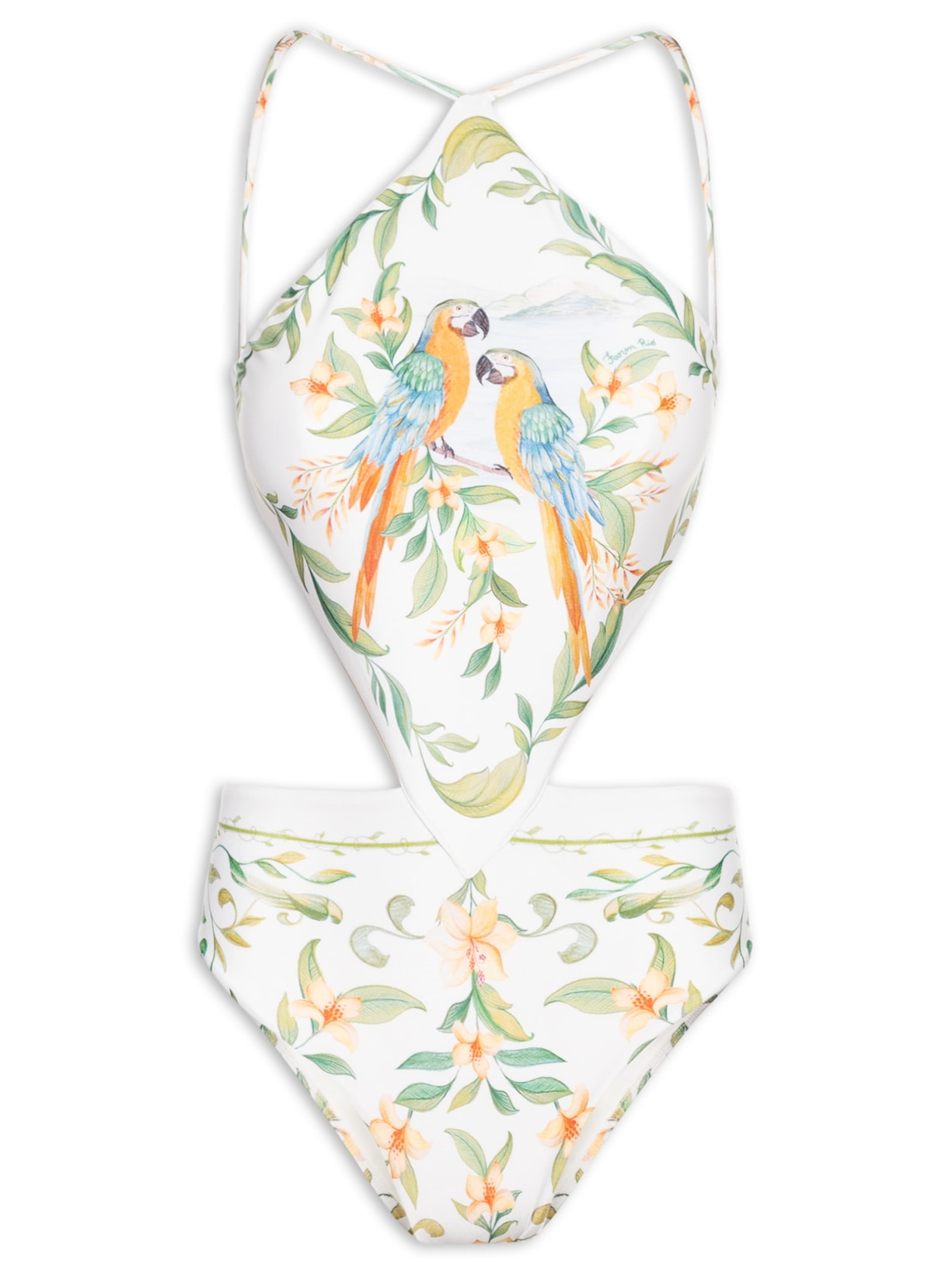 Maiô Localizado Lenço Brisa De Rio Branco Farm Praia