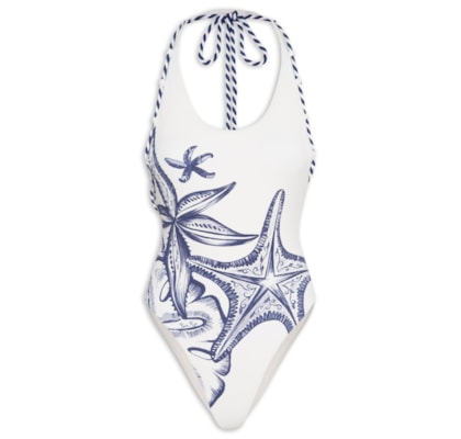 Maiô Localizado Mar De Estrelas - Branco