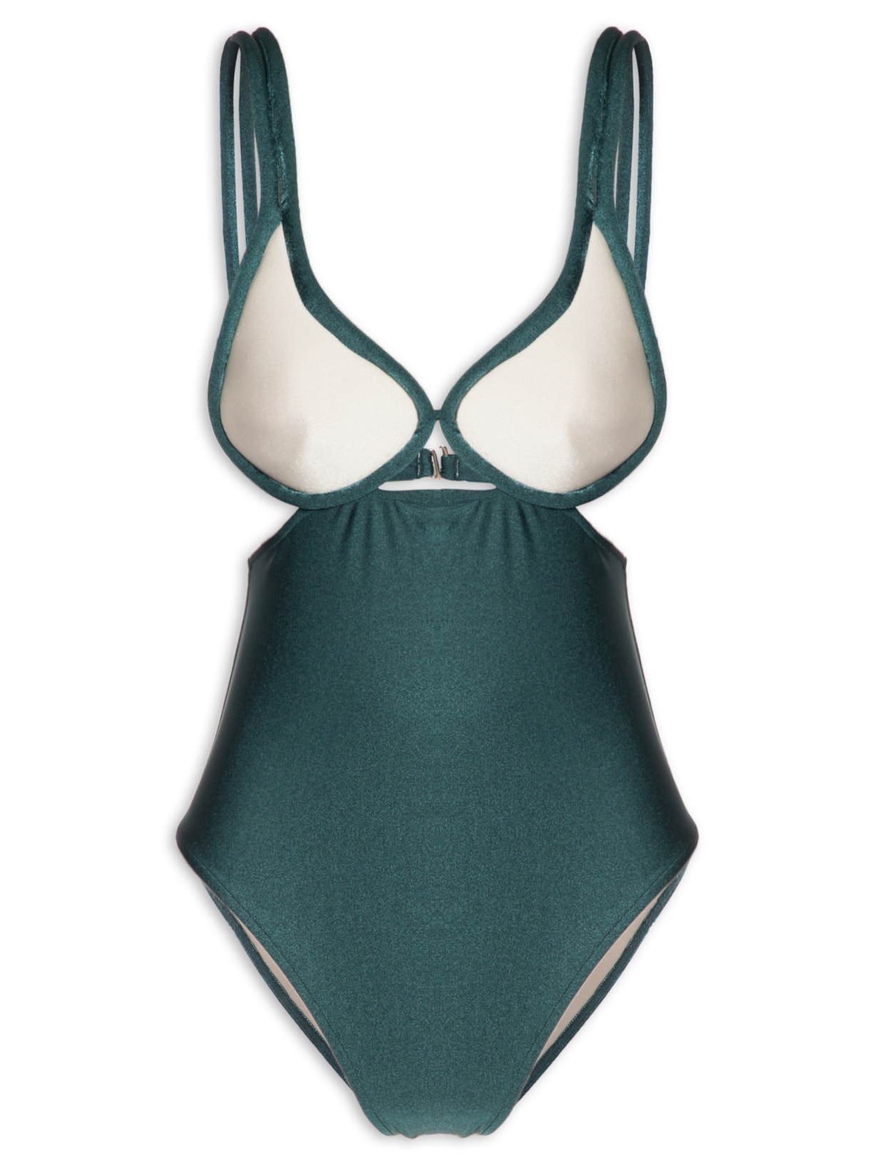 Maiô Maillot Alça Detalhe Aplicado - Verde