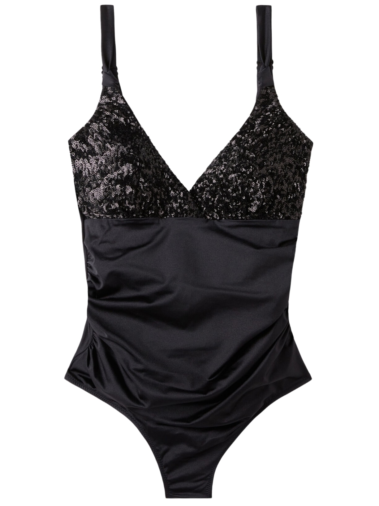 Maiô Modelador Com Bojos Almofadados Cannes - Preto