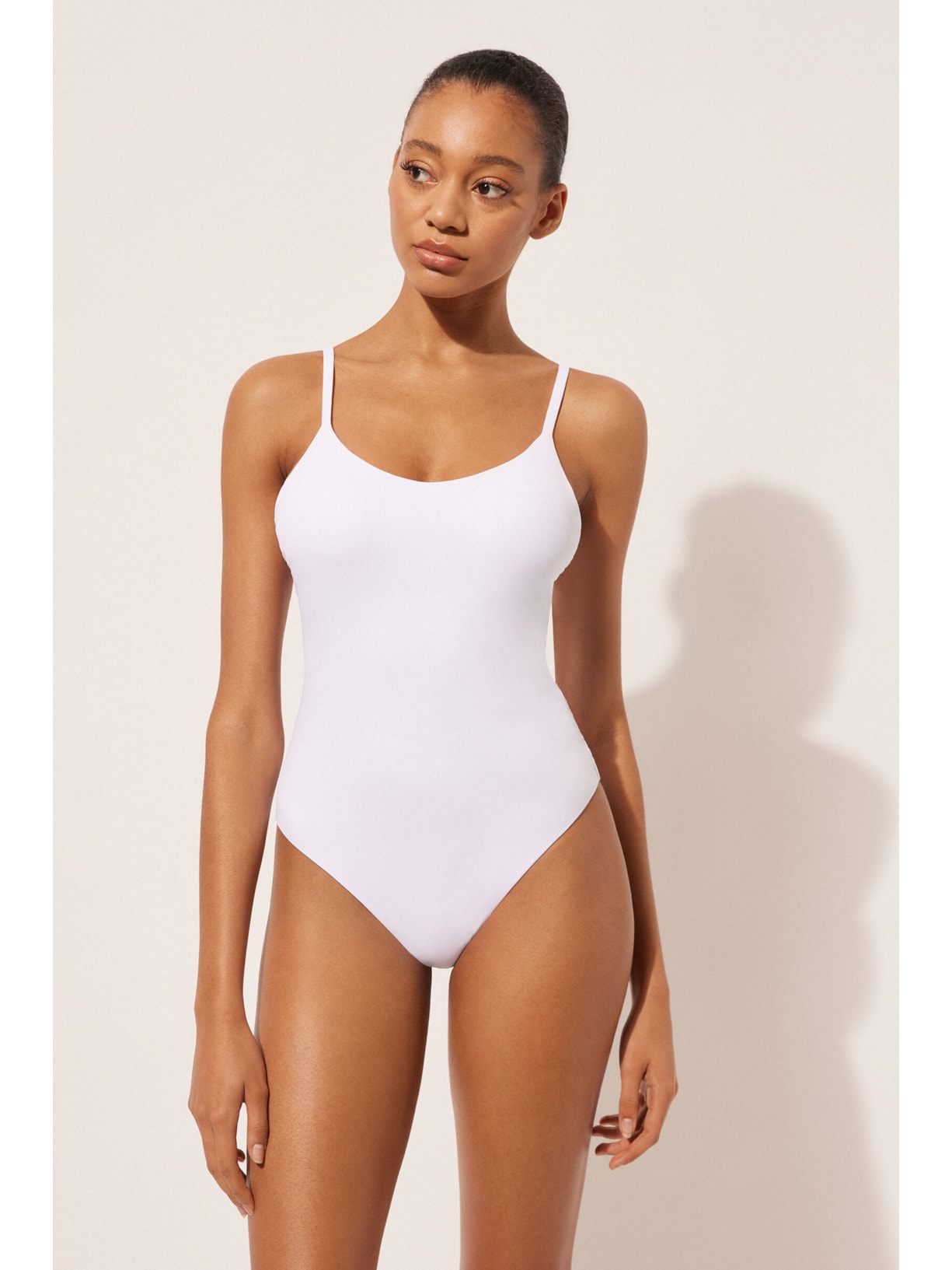 Maiô Modelador Indonésia Branco Calzedonia