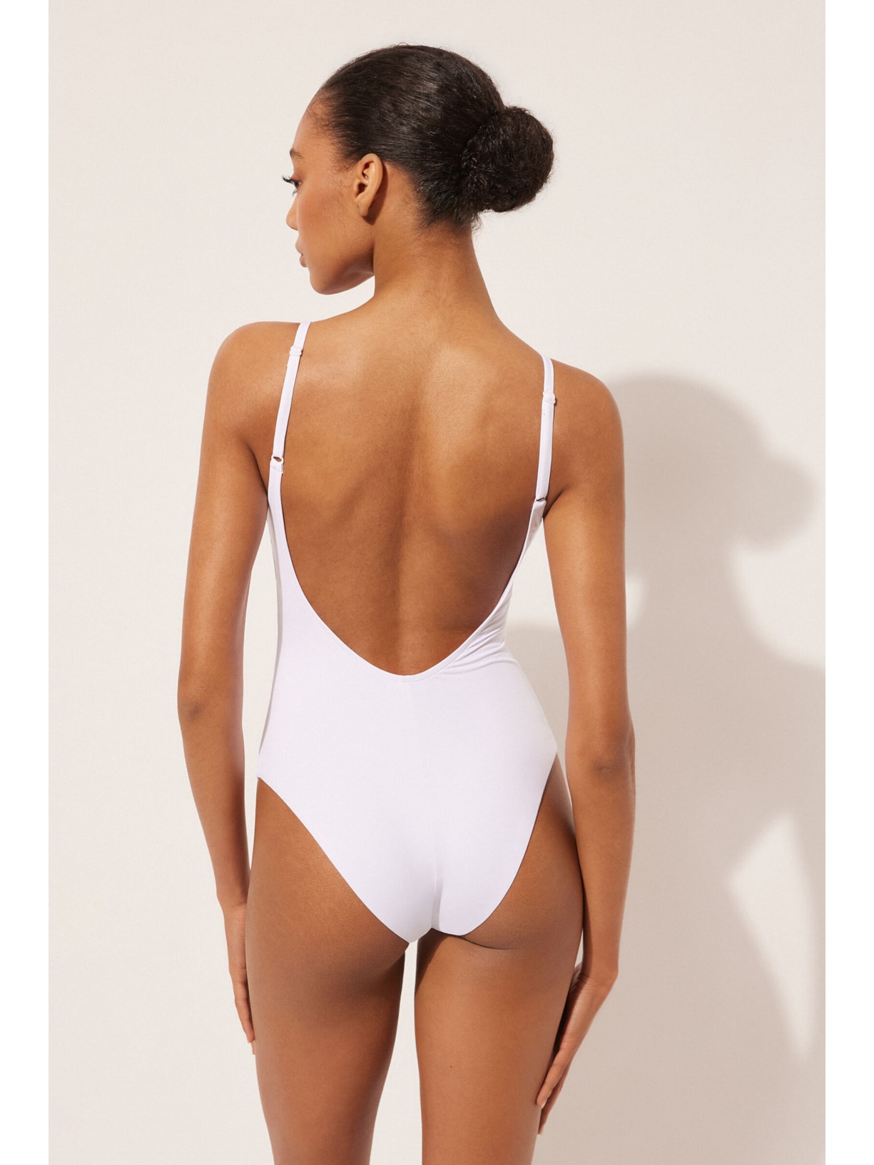 Maiô Modelador Indonésia Branco Calzedonia