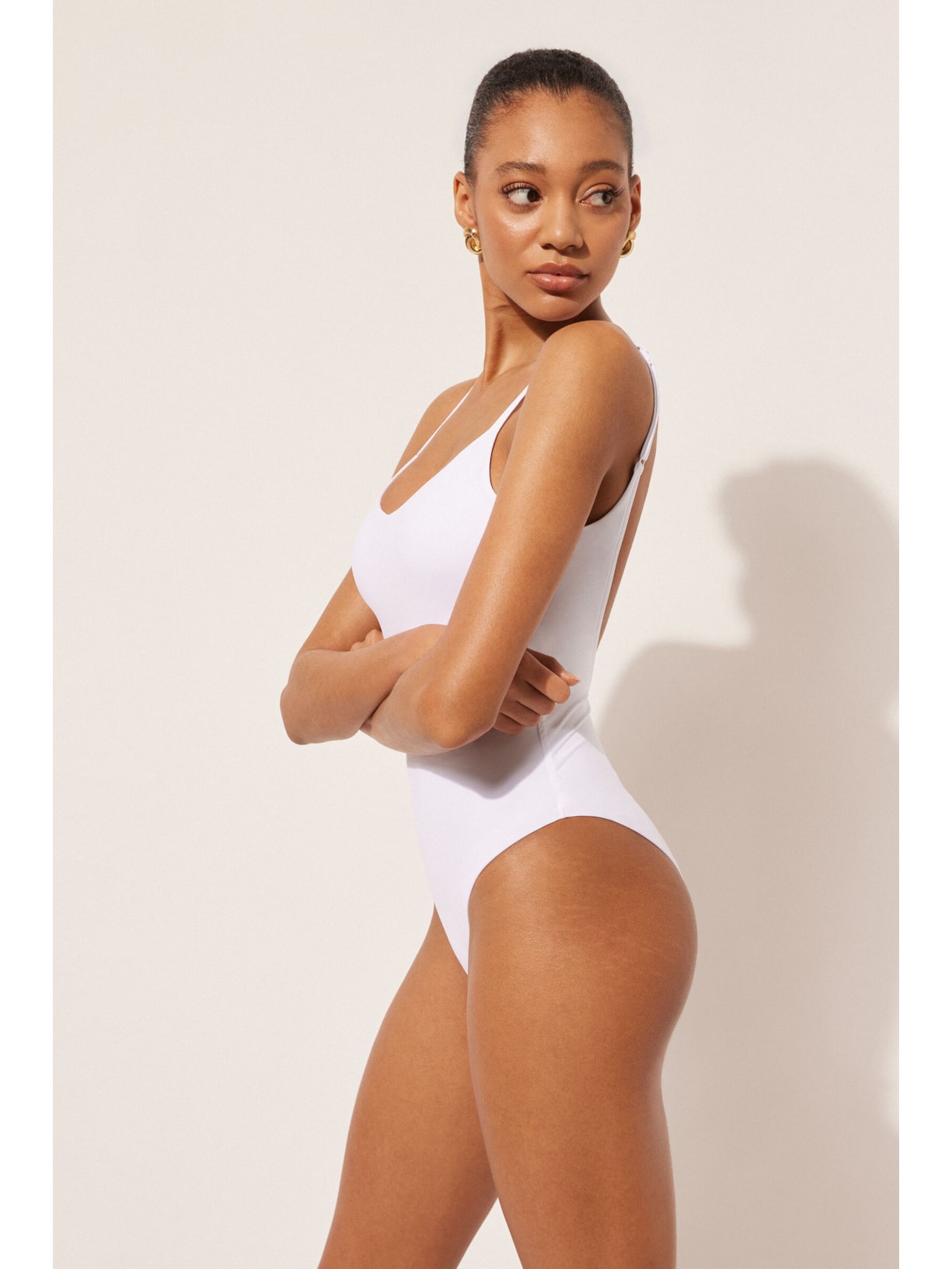 Maiô Modelador Indonésia Branco Calzedonia