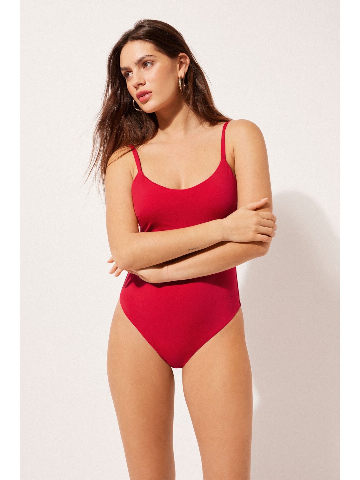 Maiô Modelador Indonésia Vermelho Calzedonia