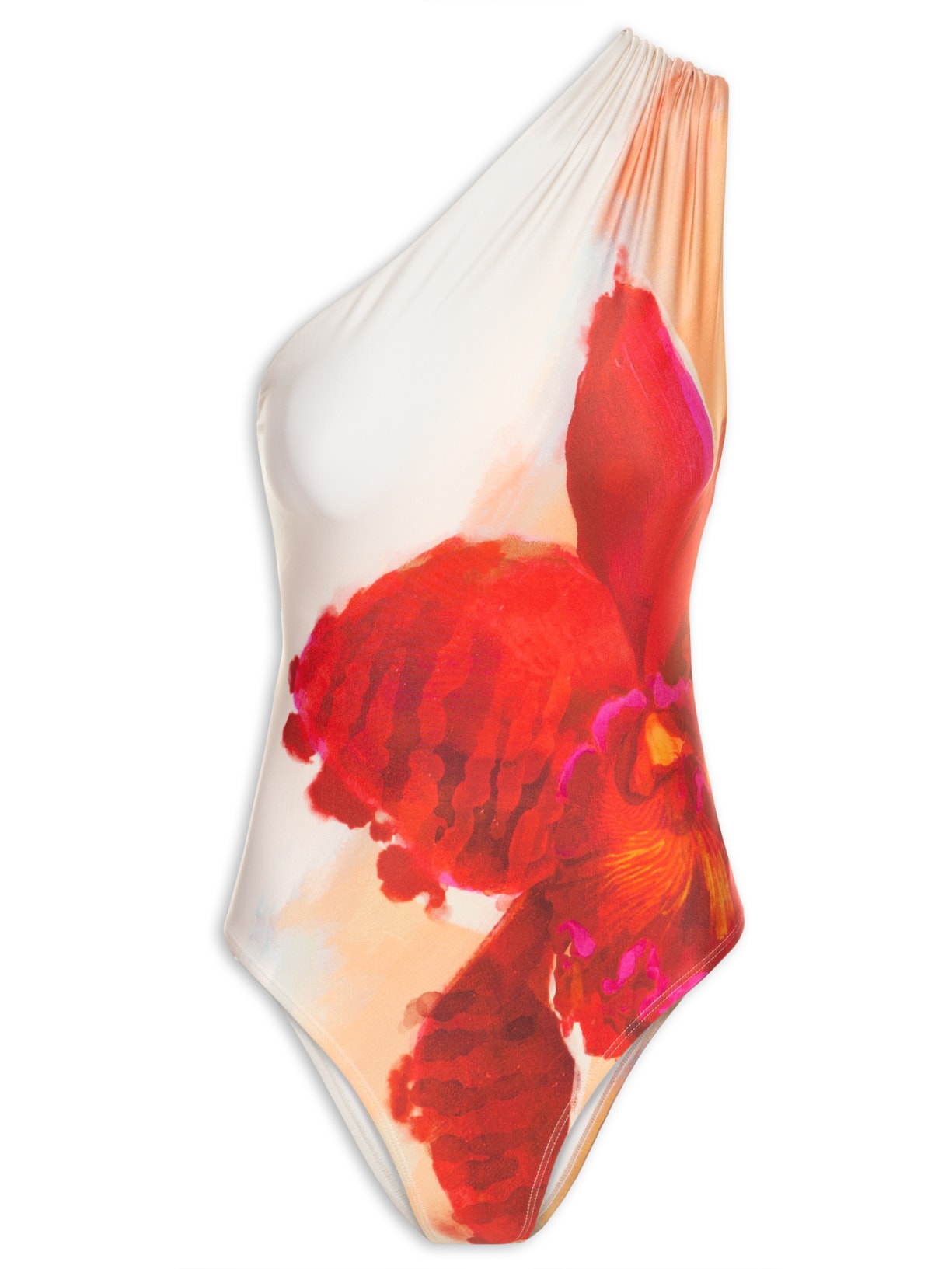 Maiô Ombro Lacada - Vermelho