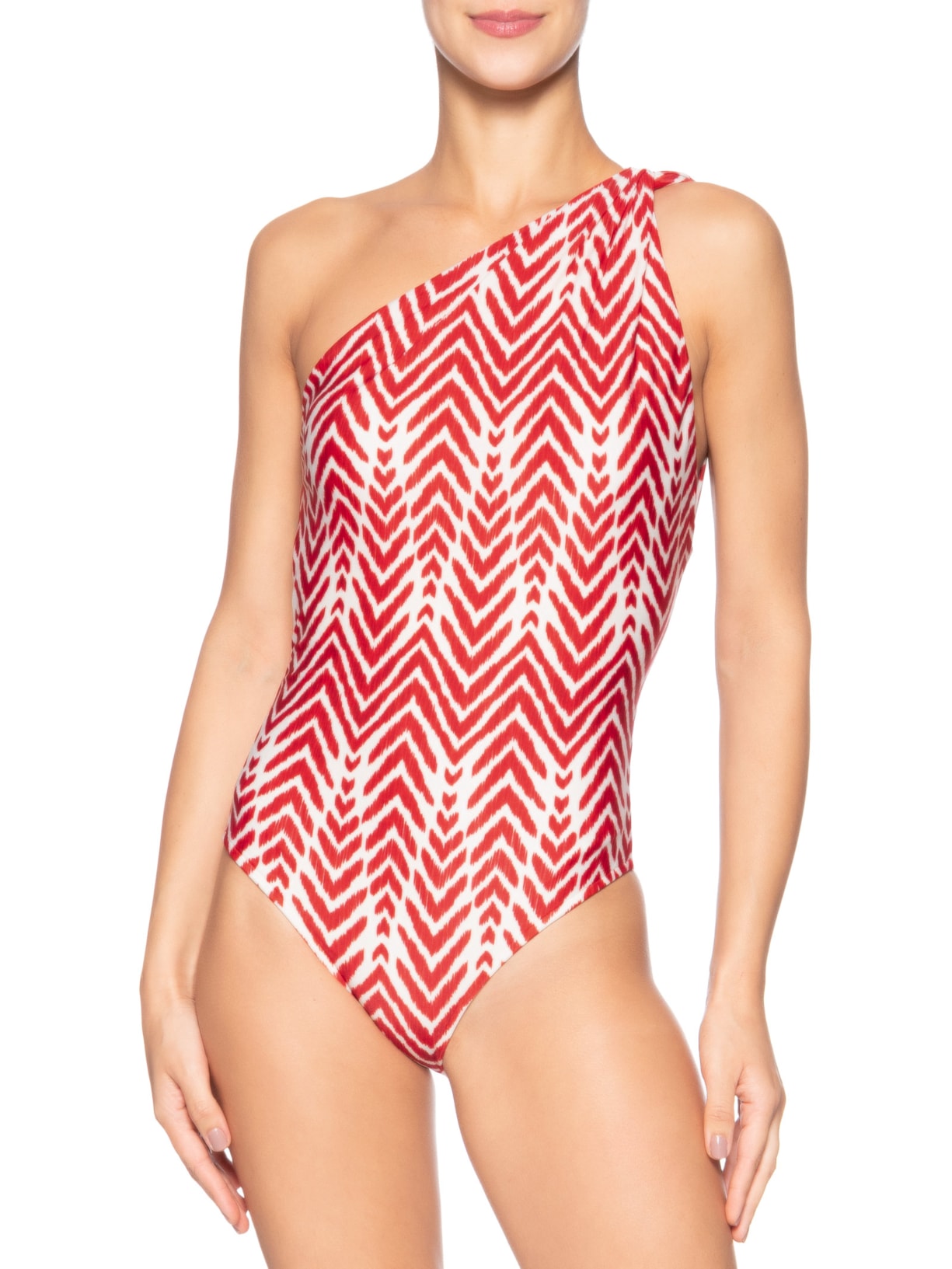 Maiô Ombro Loop Detalhe Vermelho Lenny Niemeyer