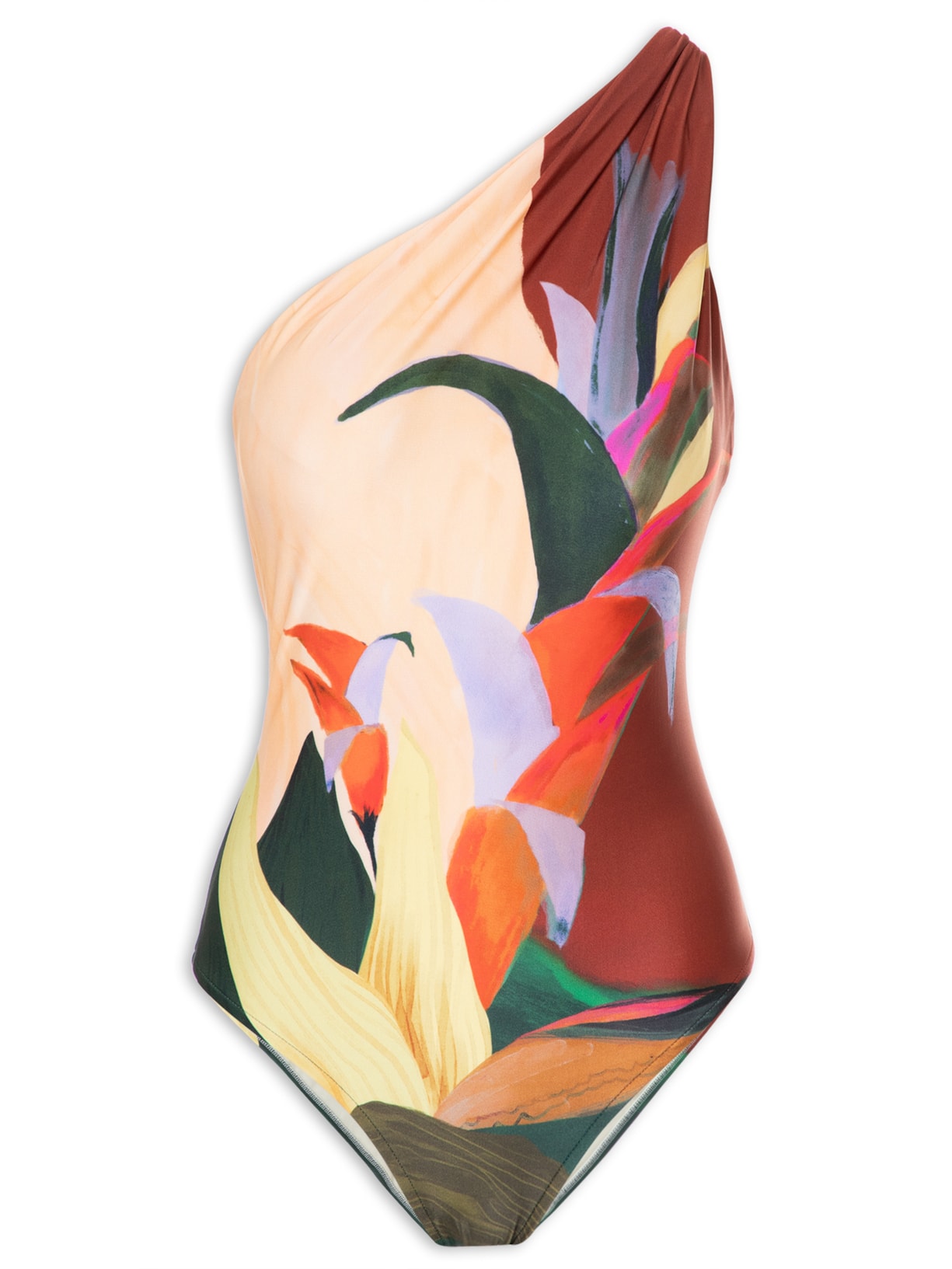 Maiô Ombro Loop Recycled - Marrom