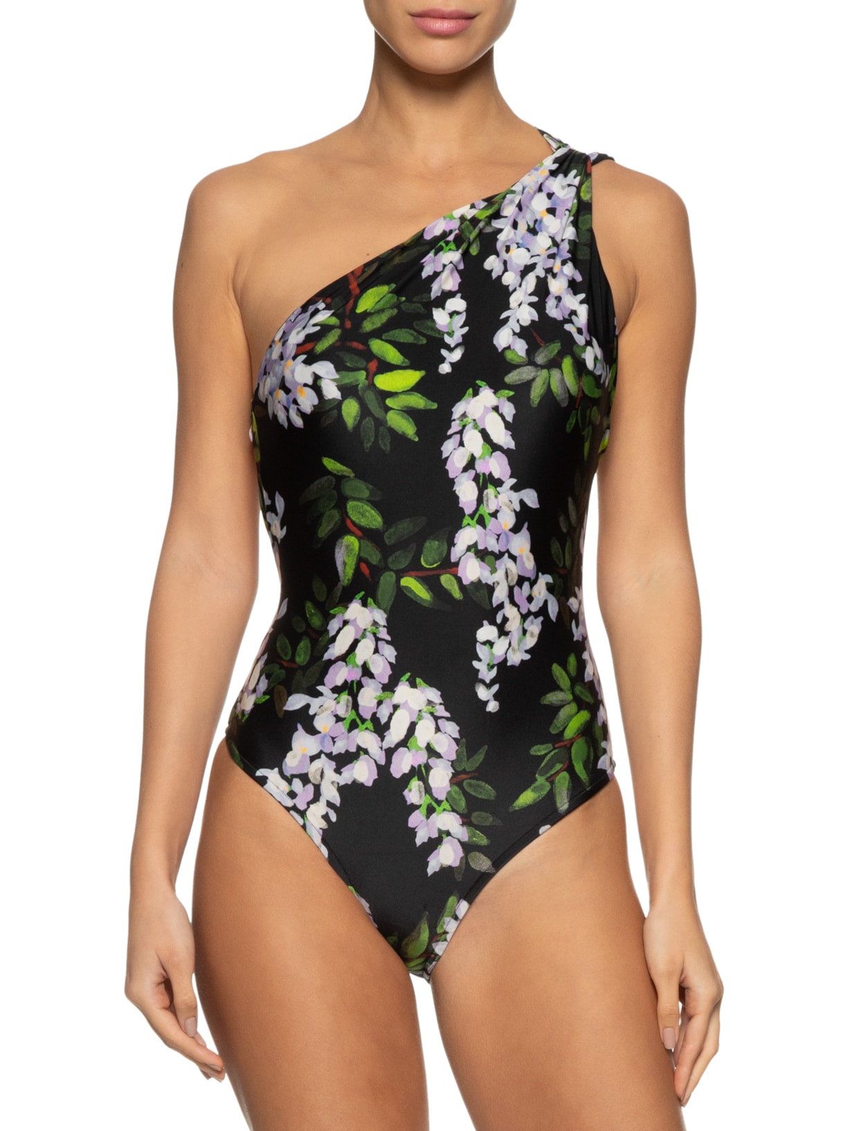 Maiô Ombro Loop Recycled Preto Lenny Niemeyer