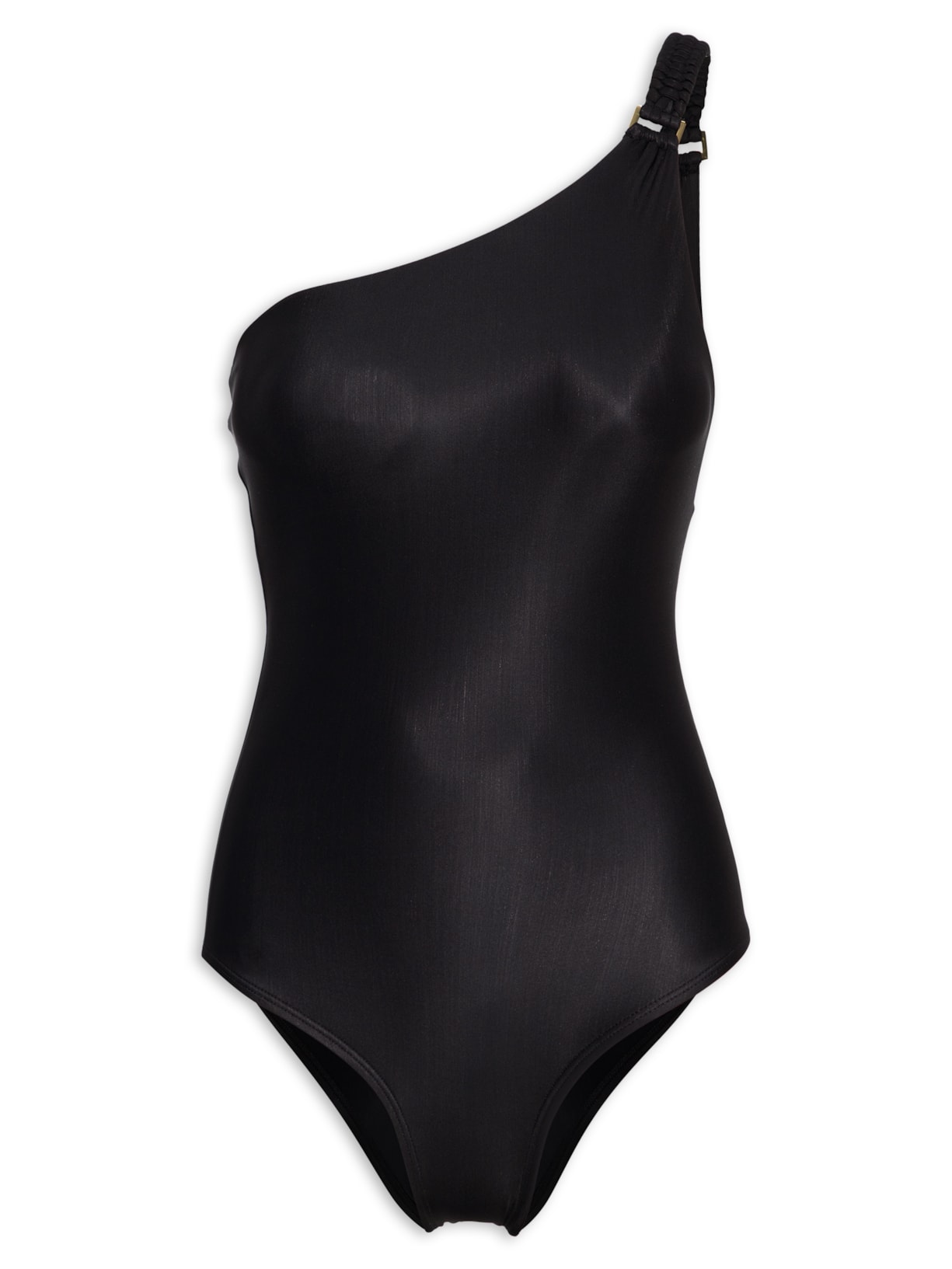 Maiô Ombro Macramê Preto Lenny Niemeyer