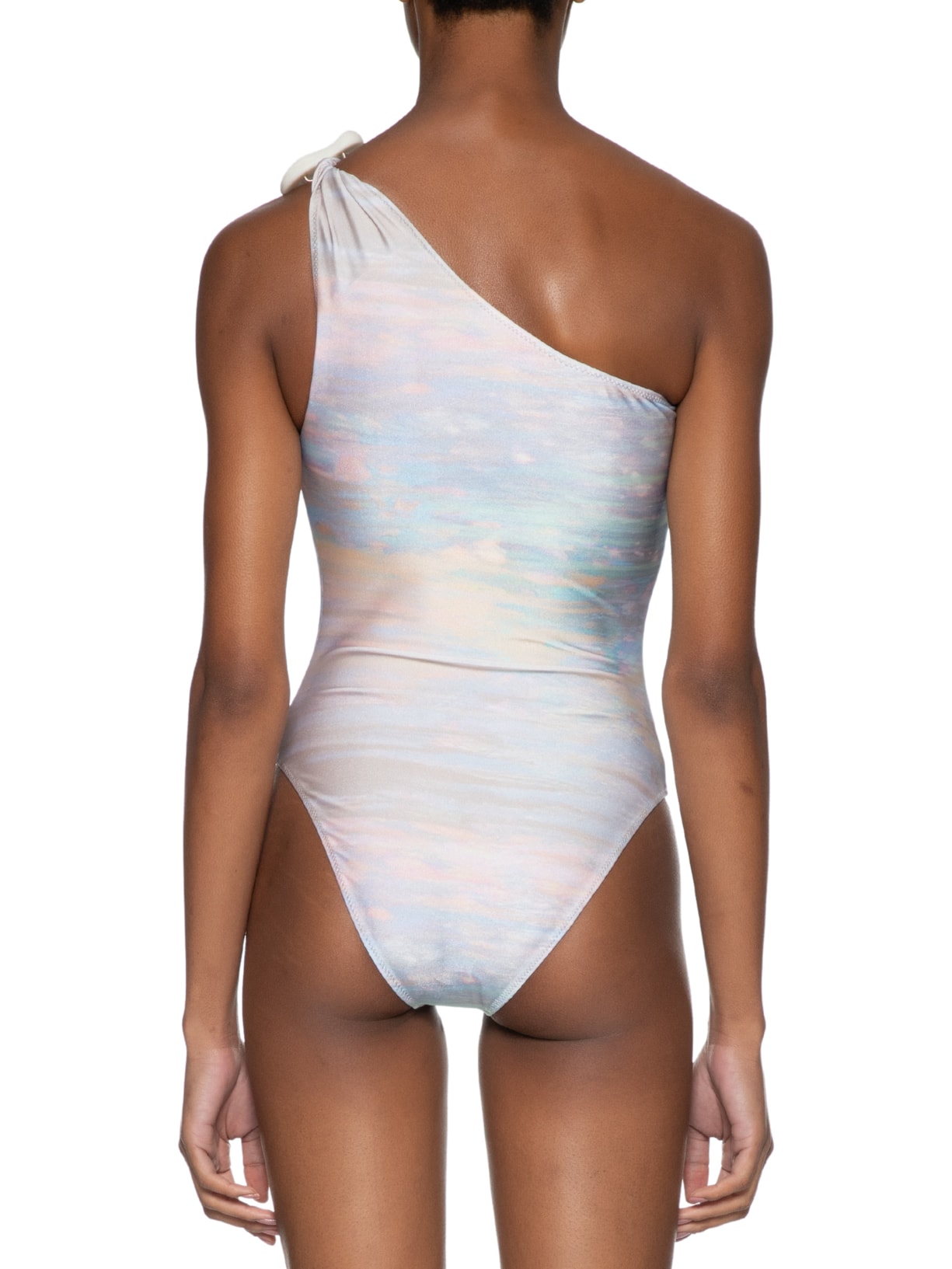 Maiô Ombro Só Estampado Azul Yukio