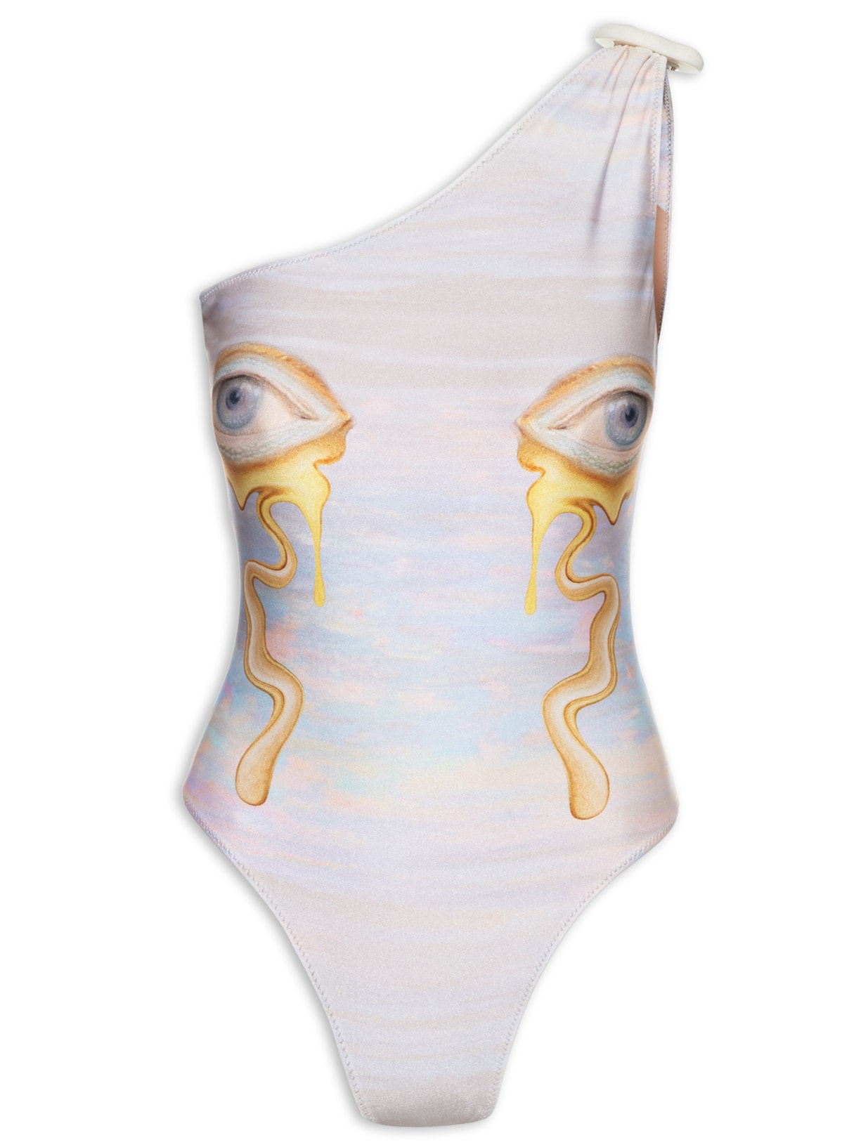 Maiô Ombro Só Estampado - Azul