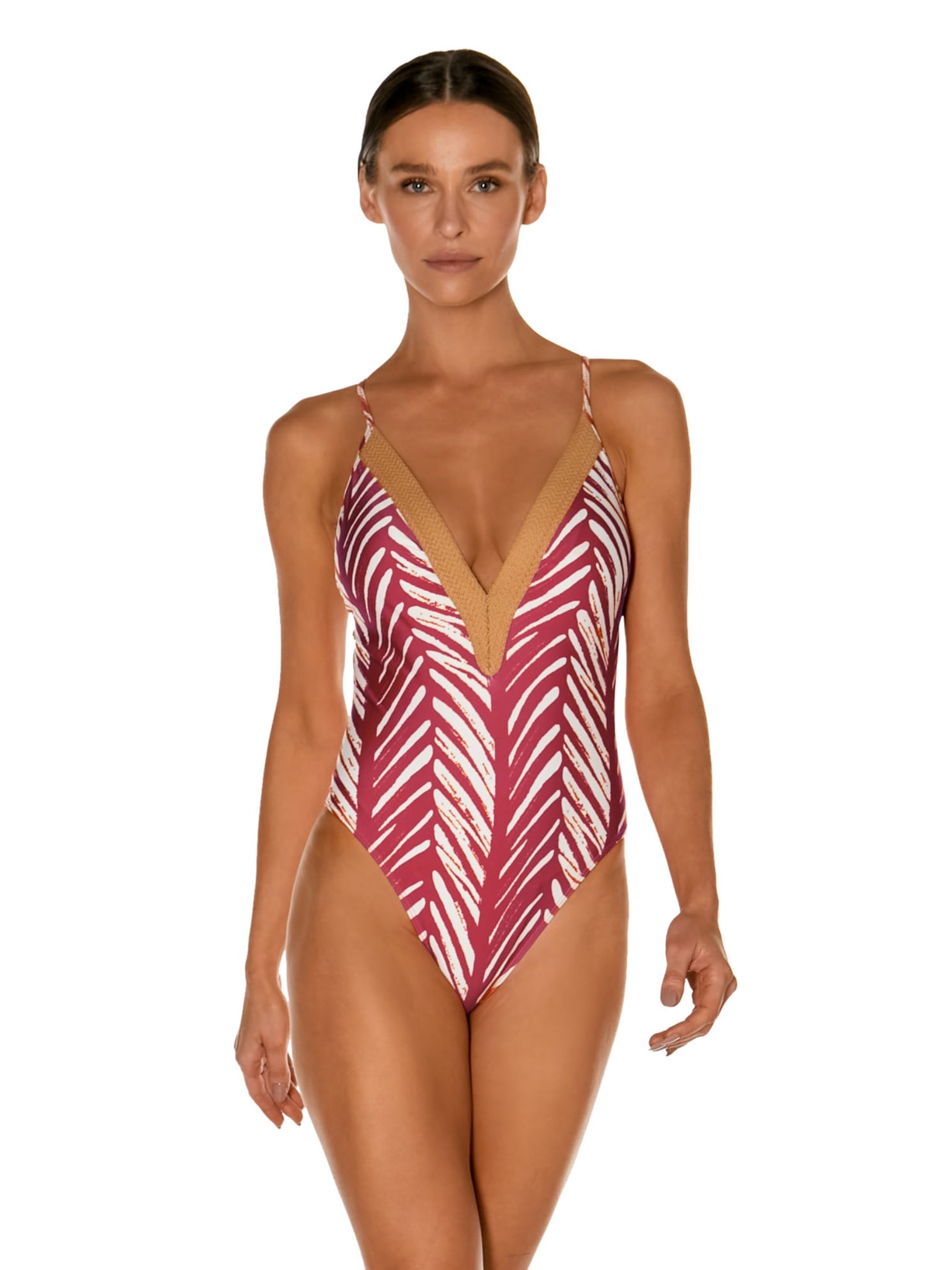 Maiô Palmtree Juta Vermelho Ella Brand By Vix