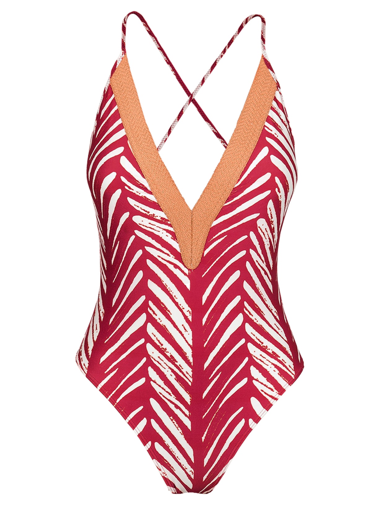 Maiô Palmtree Juta Vermelho Ella Brand By Vix