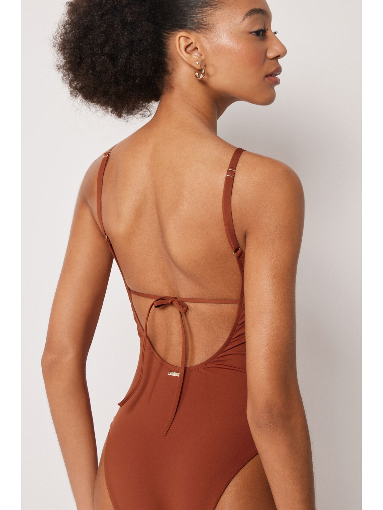 Maiô Premium Fit Marrom Calzedonia
