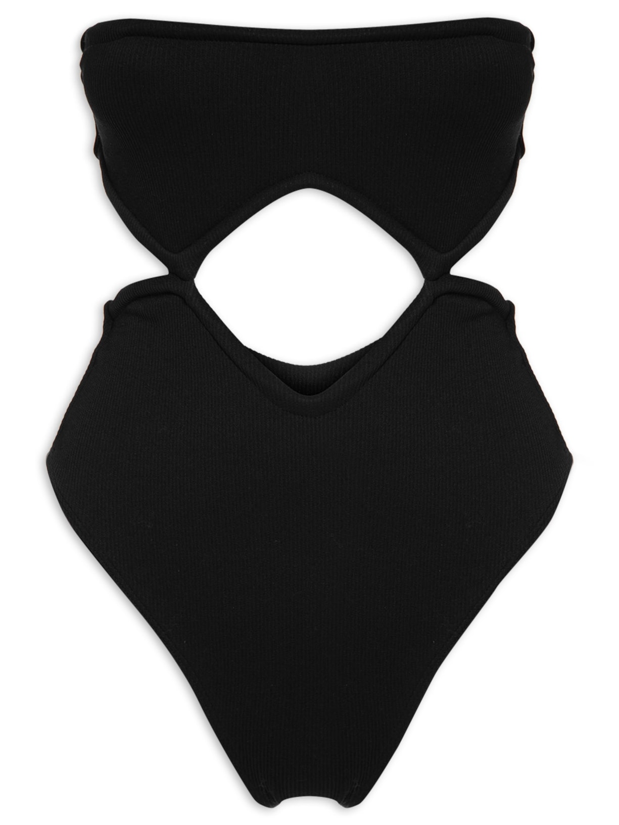 Maiô Recorte Losango - Preto