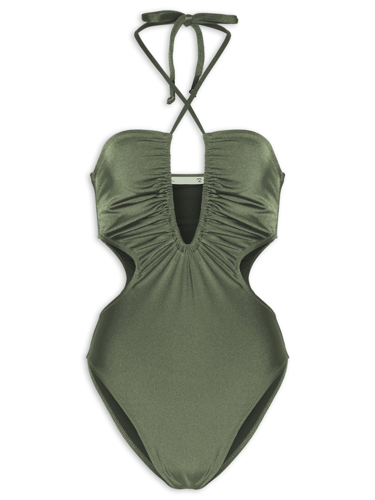 Maiô Recortes E Decote Profundo - Verde