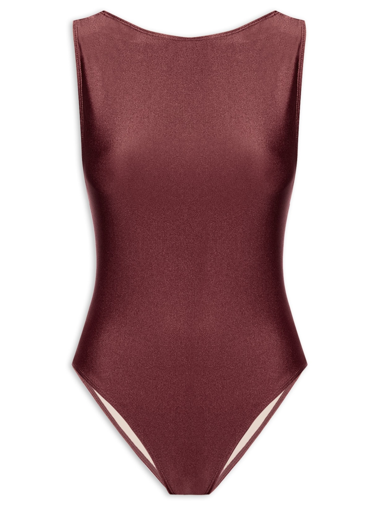 Maiô Regata Com Decote Costas - Vinho