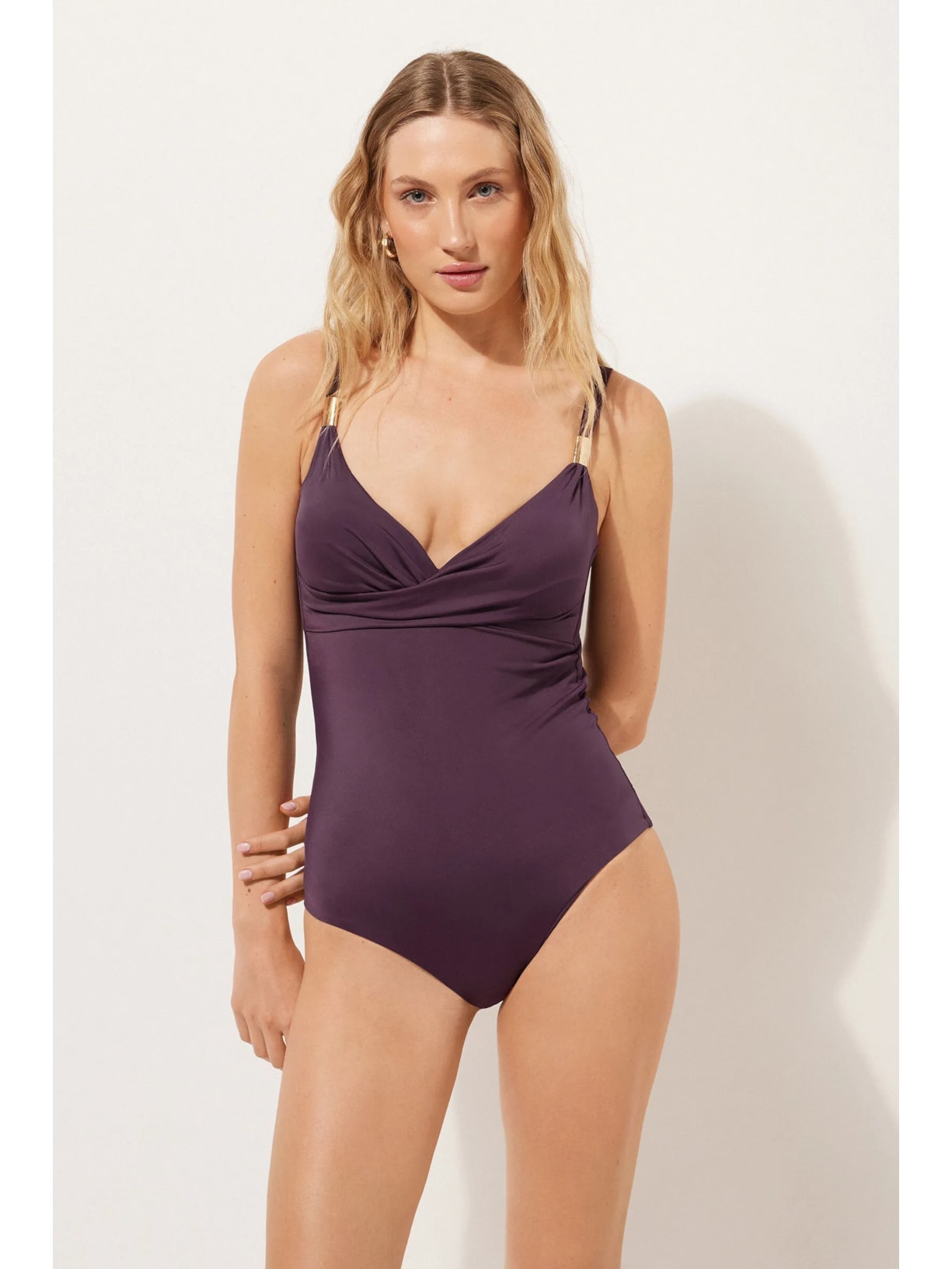 Maiô Scultura Roxo Calzedonia