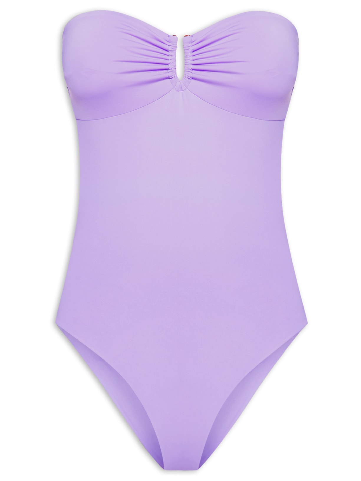 Maiô Sem Alça Com Recorte Costa - Lilás