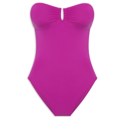 Maiô Sem Alça Com Recorte Costa - Rosa