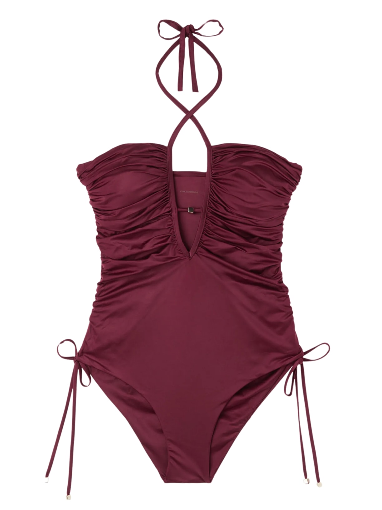 Maiô Shiny Satin - Bordô