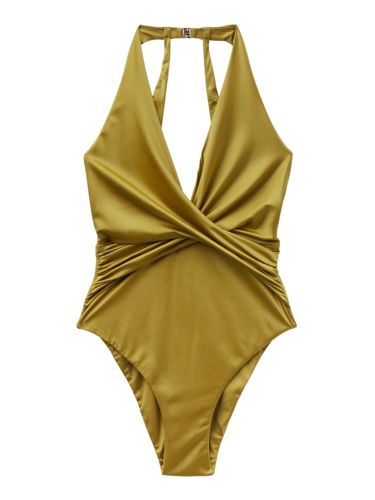 Maiô Shiny Satin Verde Calzedonia