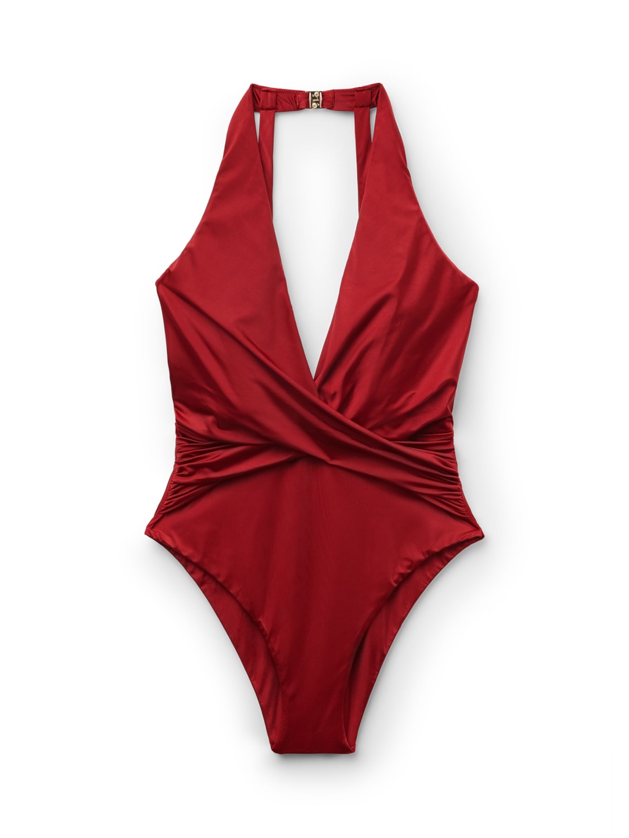 Maiô Shiny Satin Vermelho Calzedonia