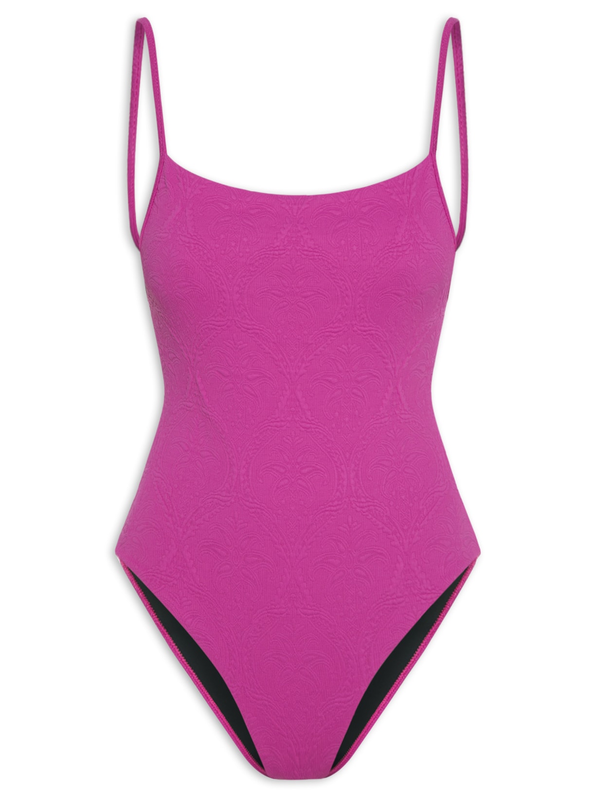 Maiô Sideboob Textura Coqueiro - Rosa