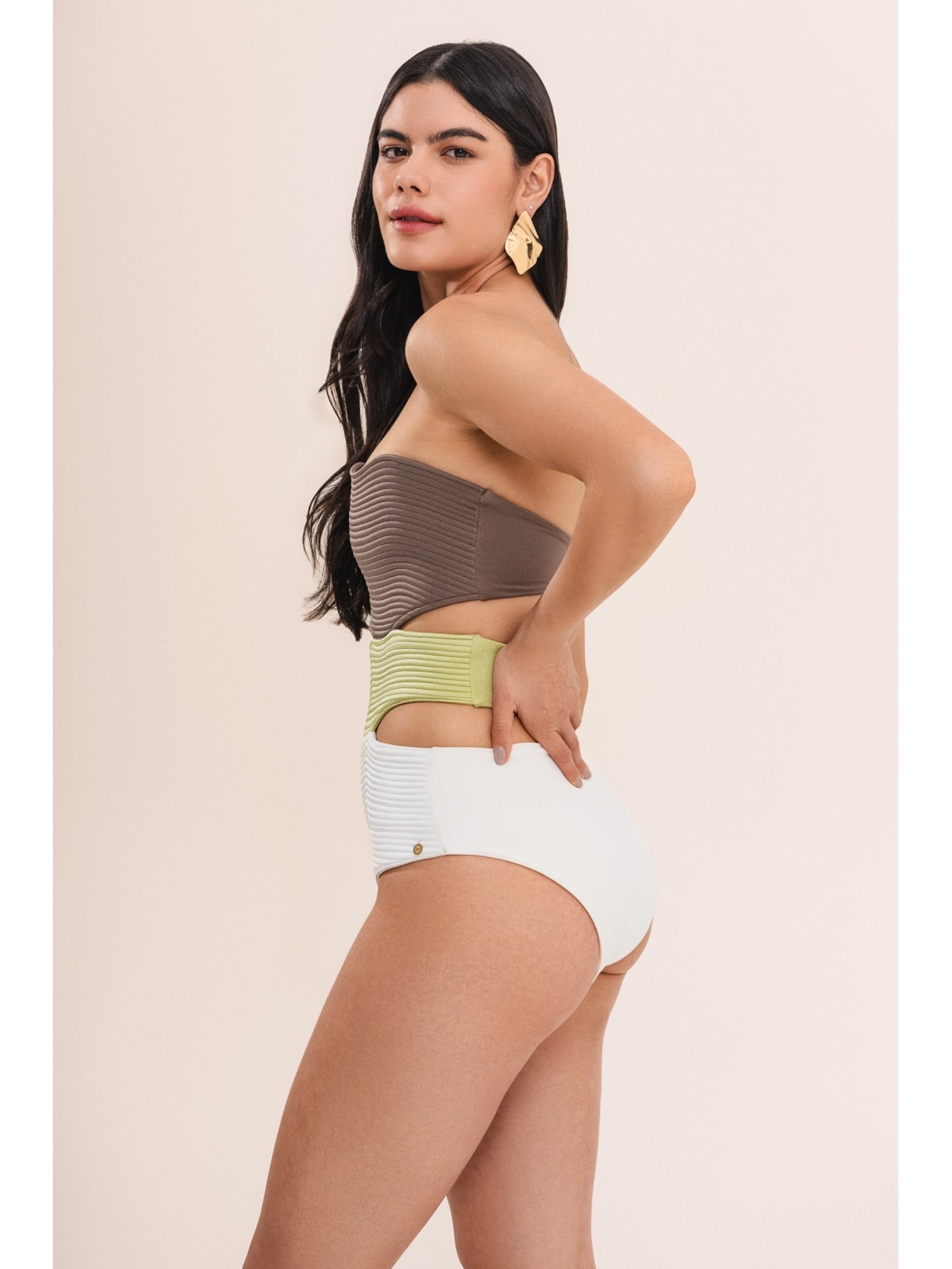 maiô strapless maat verde Suntime