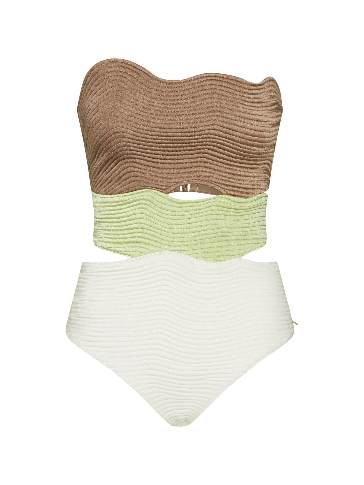 maiô strapless maat verde