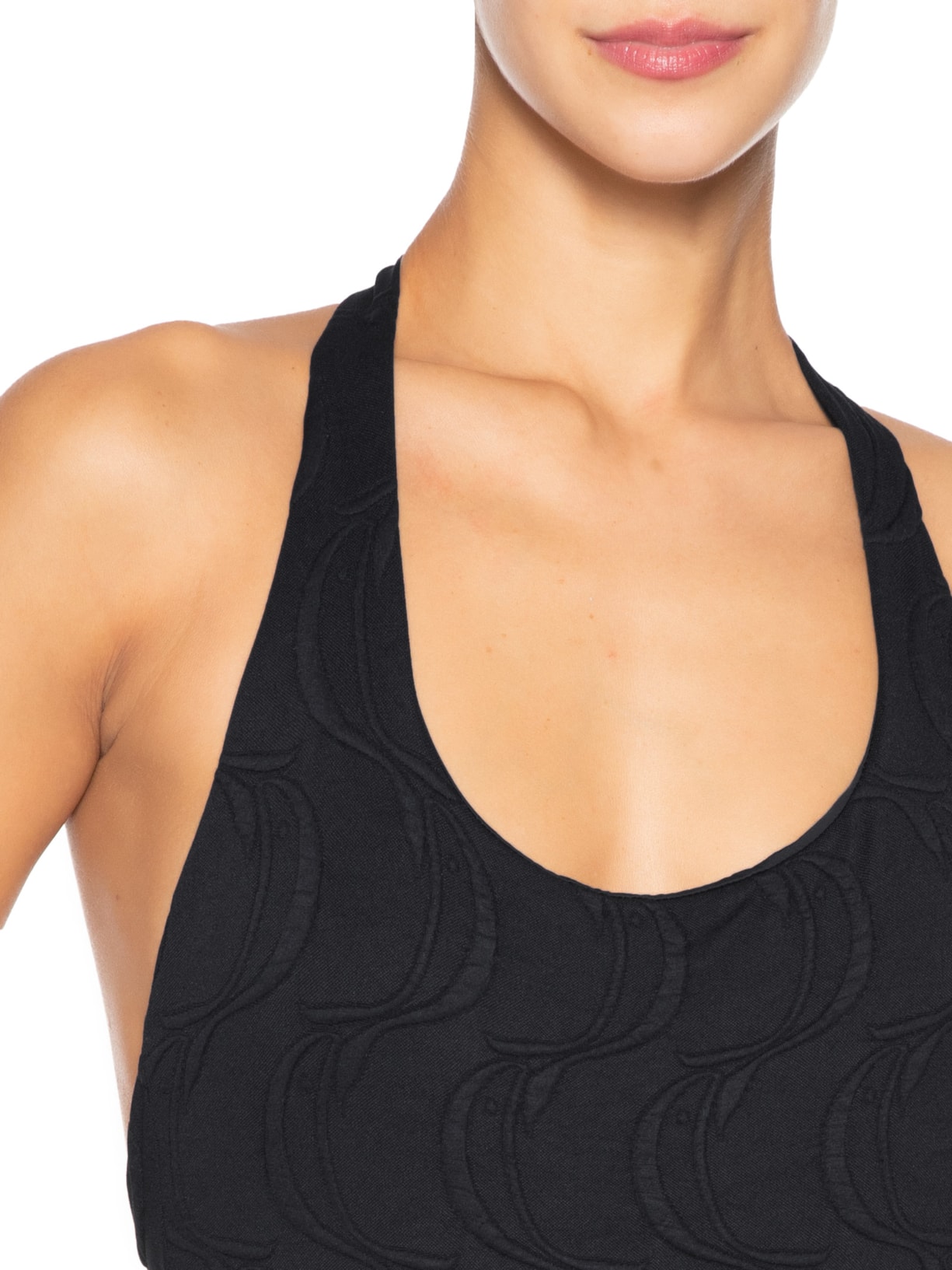 Maiô Textura Peixe Preto Farm Praia