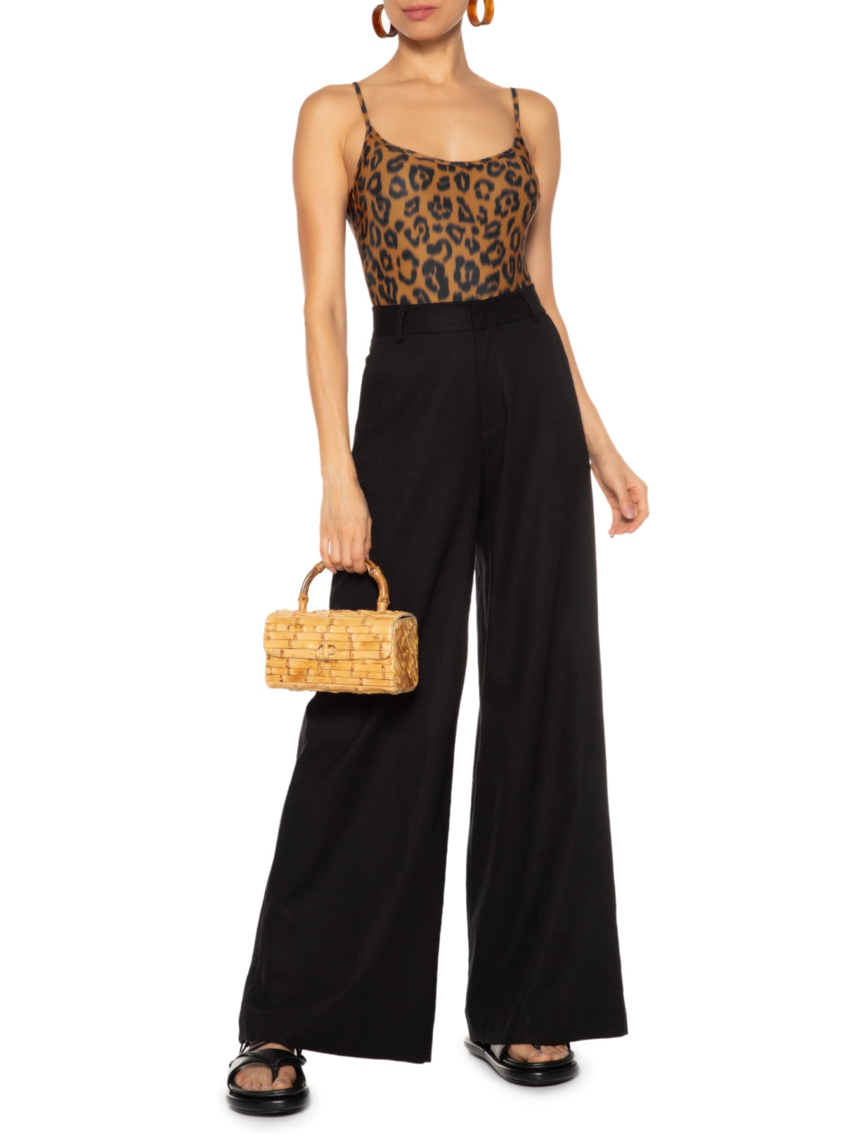 Maiô Thidu Viés Estampado Animal Print Haight