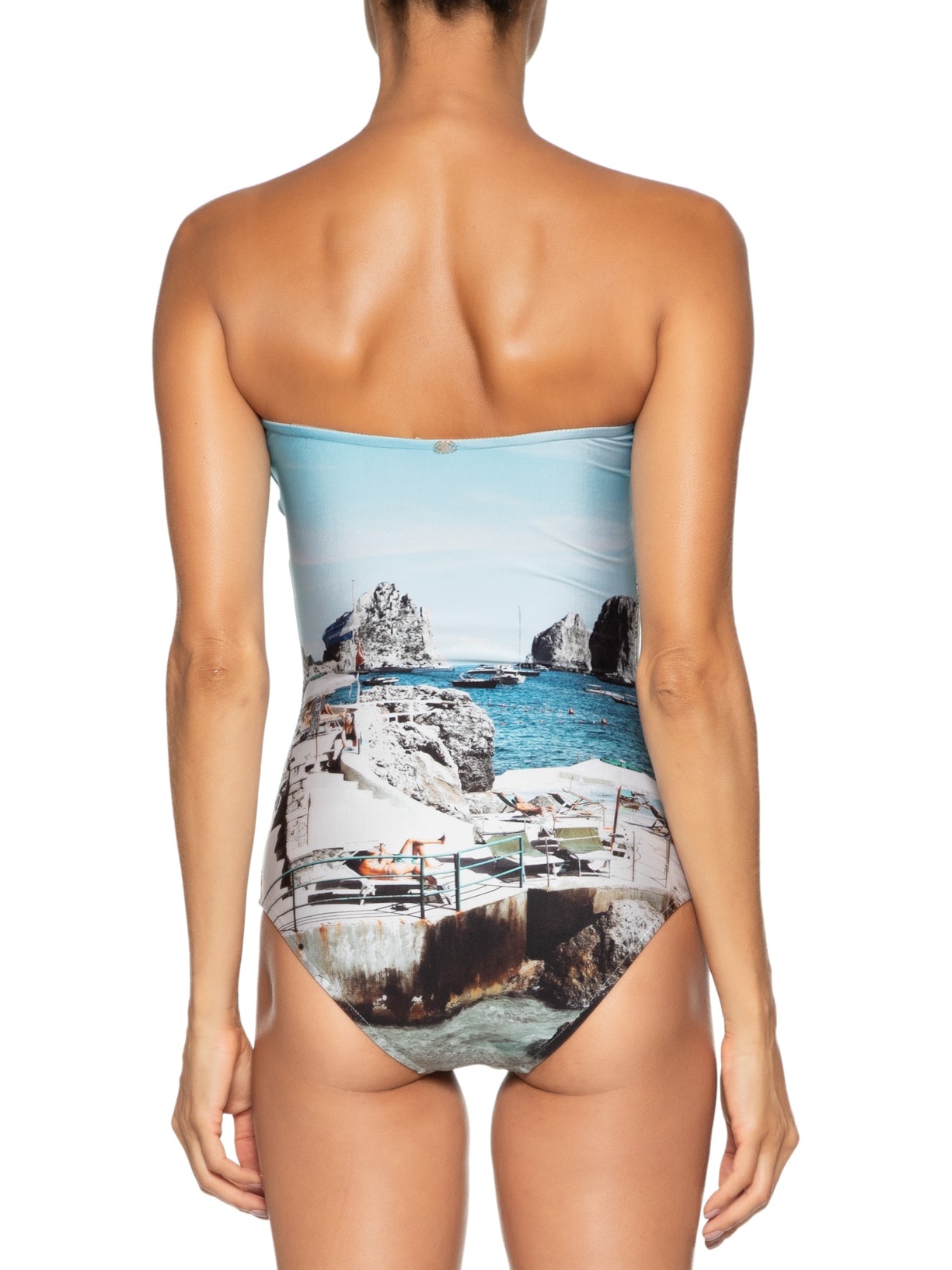 Maiô Tomara Que Caia Postcard Azul Adriana Degreas