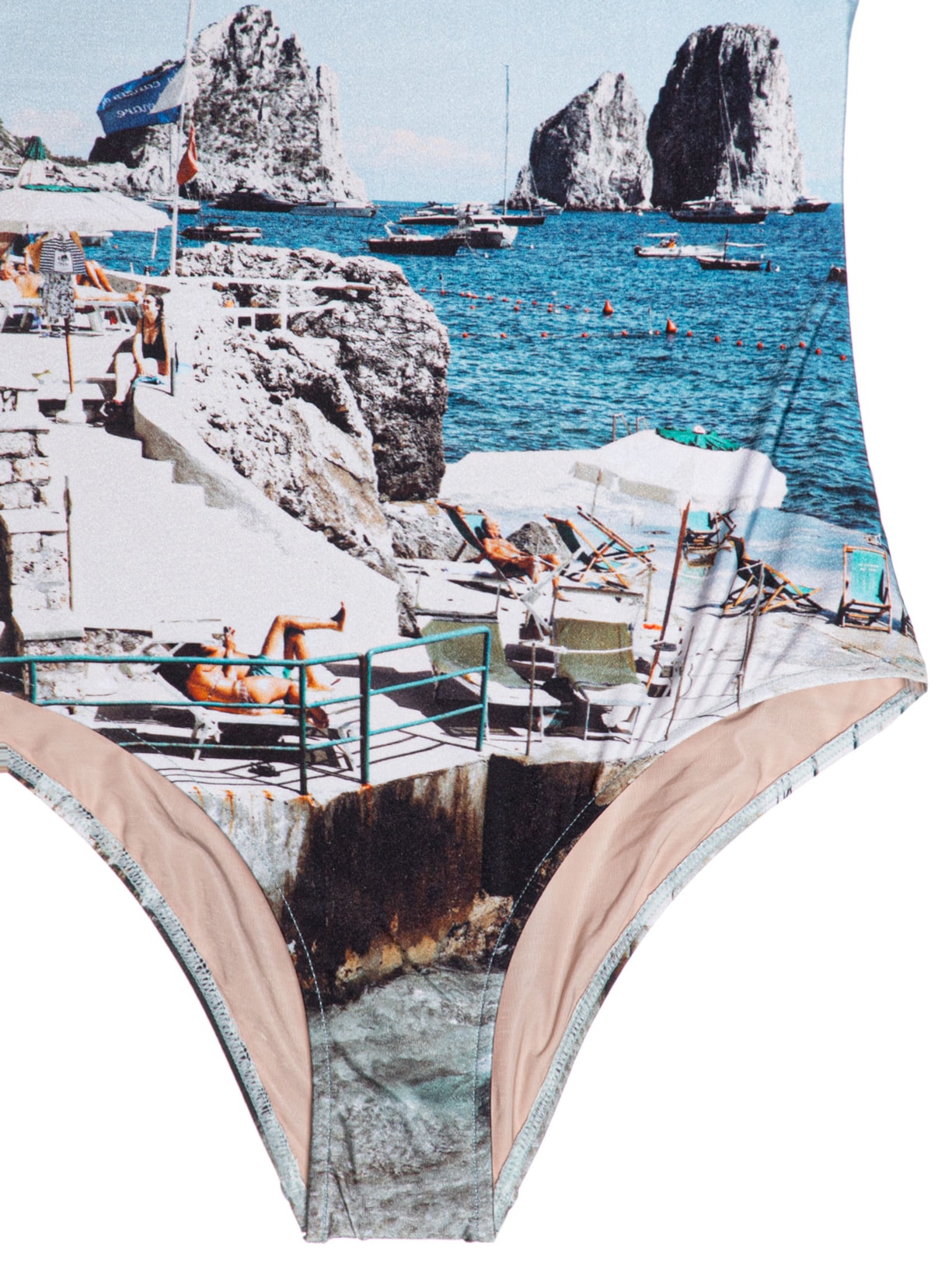 Maiô Tomara Que Caia Postcard Azul Adriana Degreas