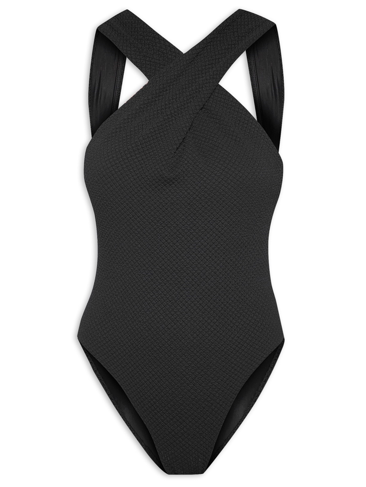 Maiô Transpassado Liso - Preto