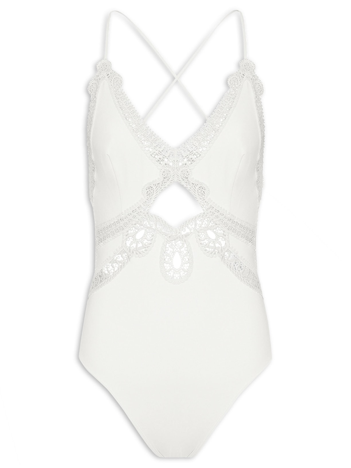 Maiô Triangulo Alongado Náutico - Branco