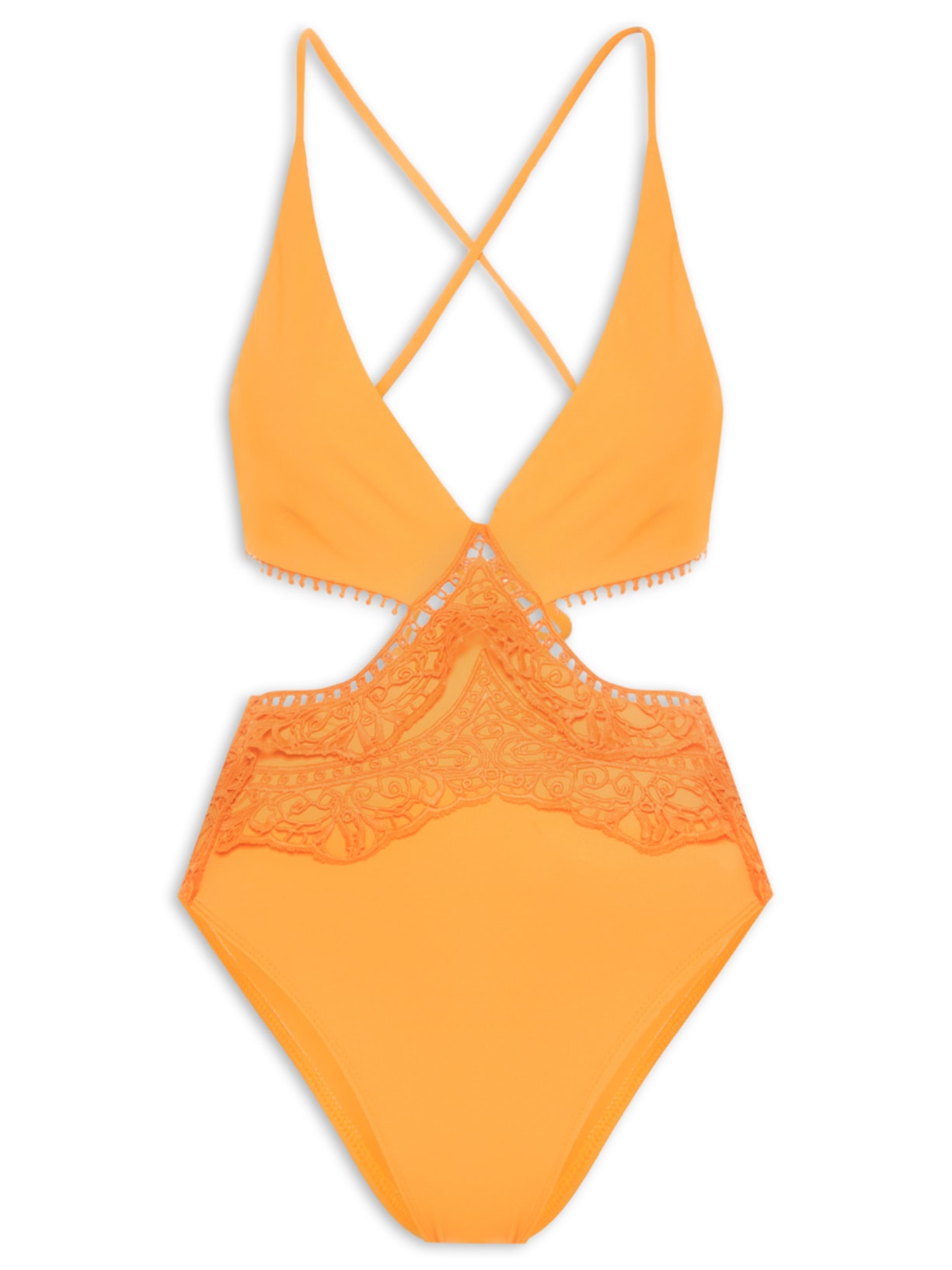 Maiô Trikini Com Amarração Karkom - Amarelo