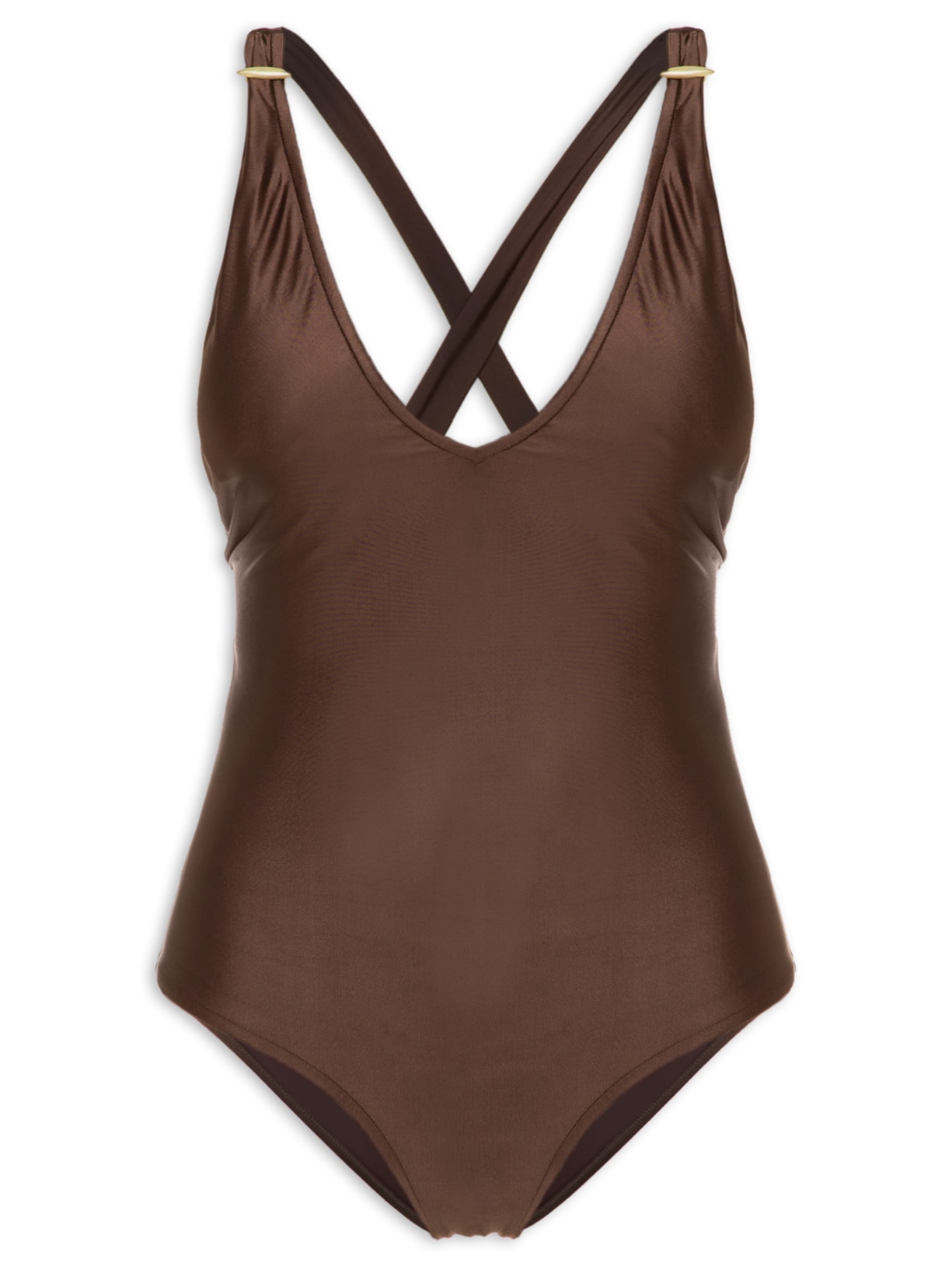 Maiô Tubos Recycled - Marrom