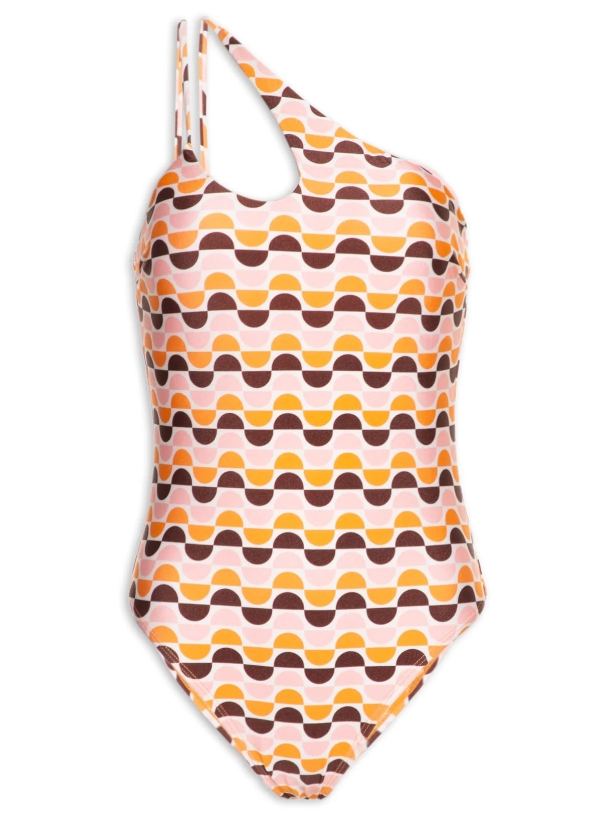 Maiô Um Ombro Só Laranja Mktbeach