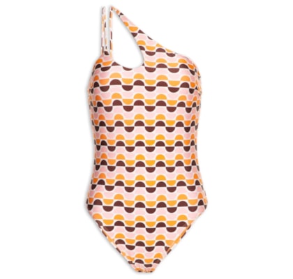 Maiô Um Ombro Só - Laranja