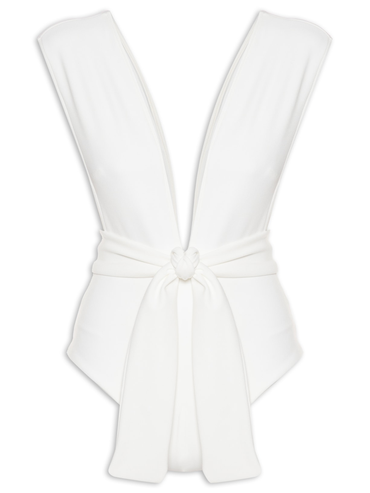 Maiô V Crepe - Off White