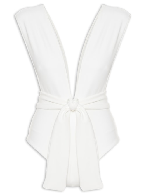 Maiô V Crepe - Off White