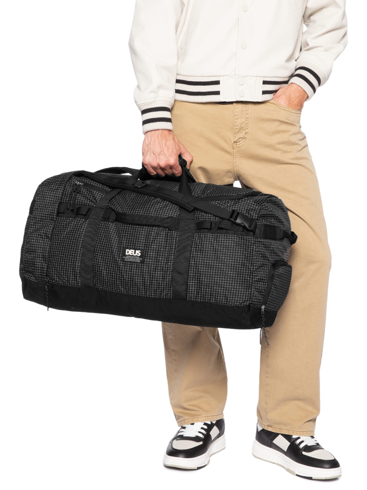 Mala De Viagem Masculina Duffle Peyton Preto Deus Ex Machina