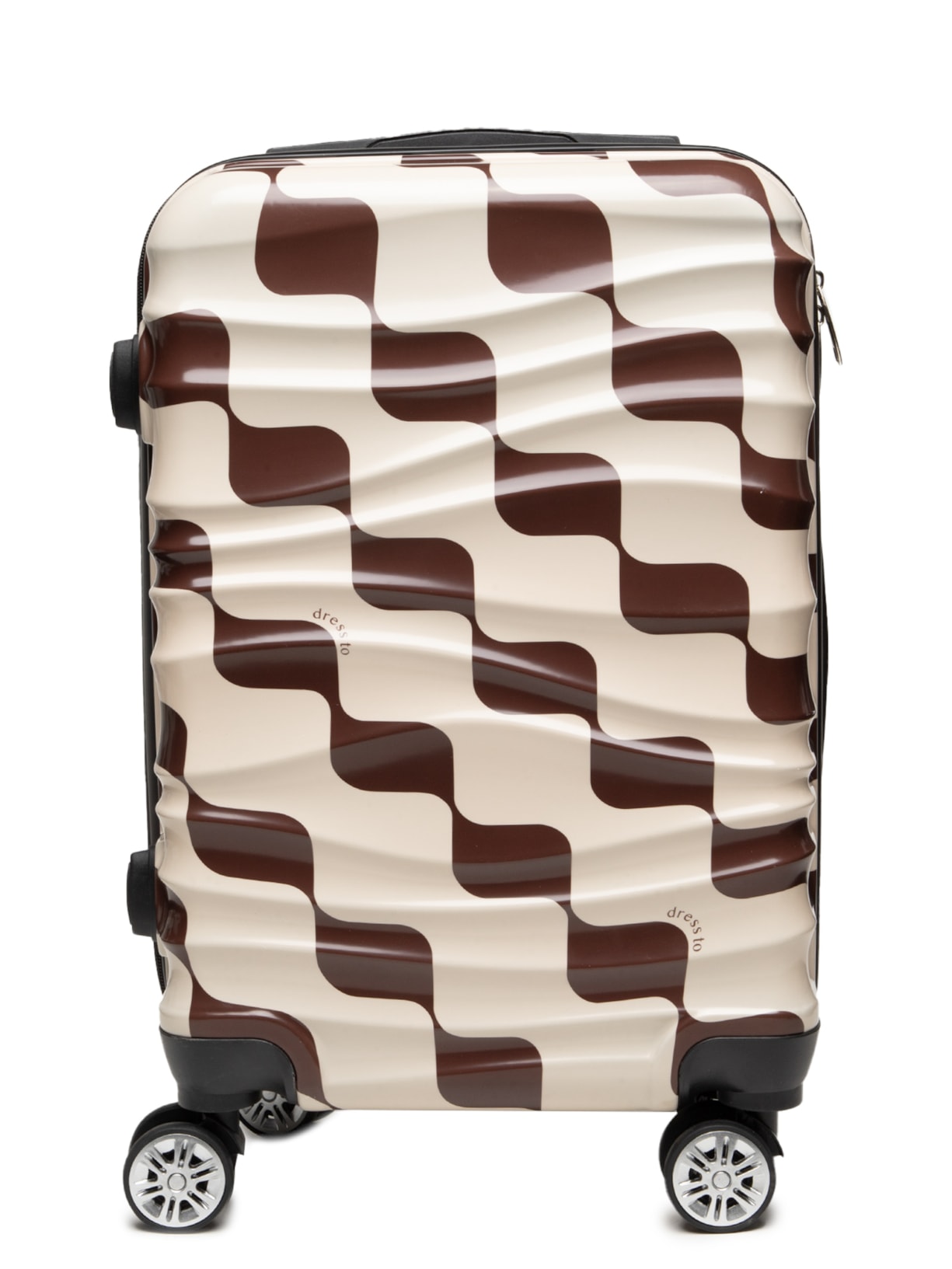 Mala Feminina de Bordo Estampa Bossa Nova - Marrom