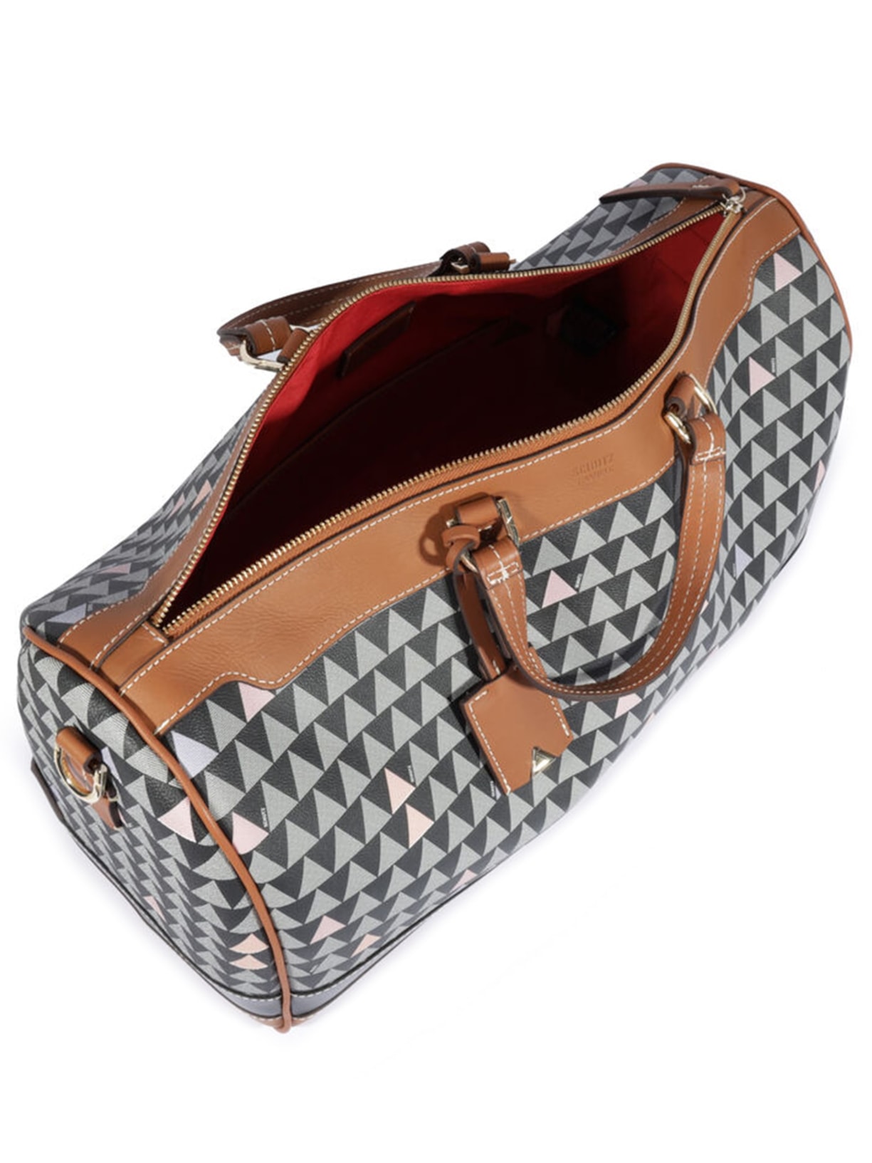 Mala Feminina De Mão New Triangle Preto Schutz