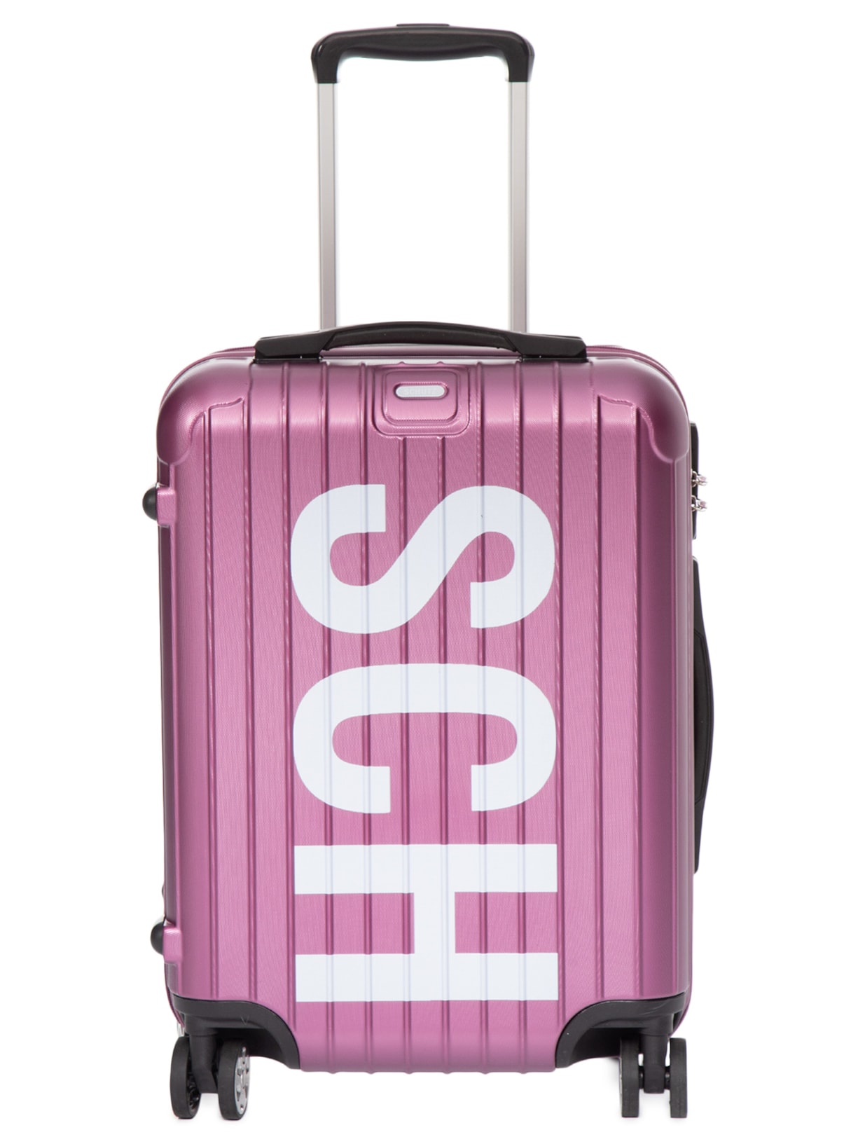 Mala Feminina De Viagem Grande PVC New Dots Rosa Schutz