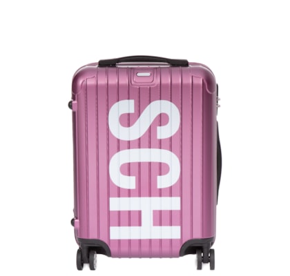 Mala Feminina De Viagem Grande PVC New Dots - Rosa