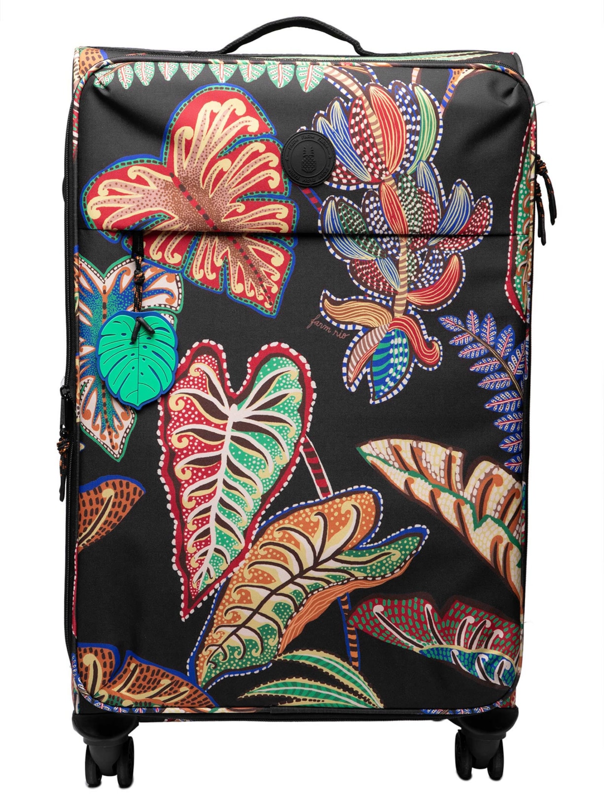 Mala Feminina Me Leva Grande Folhagem Cool - Preto