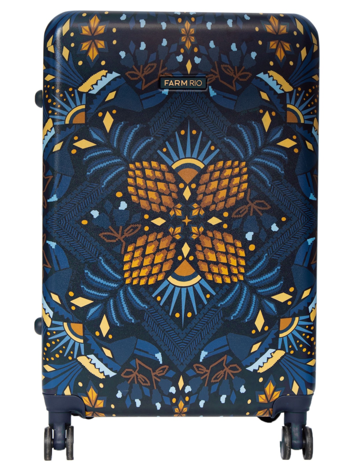 Mala Feminina Me Leva Grande Lenço Magia Tropical - Azul